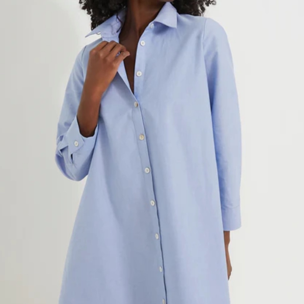 POMANDER PLACE Chambray Harris Shirt Dress - Picture 2 of 6